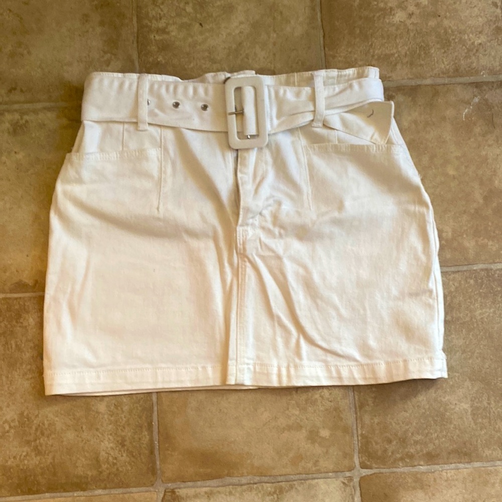 Jean mini skirt